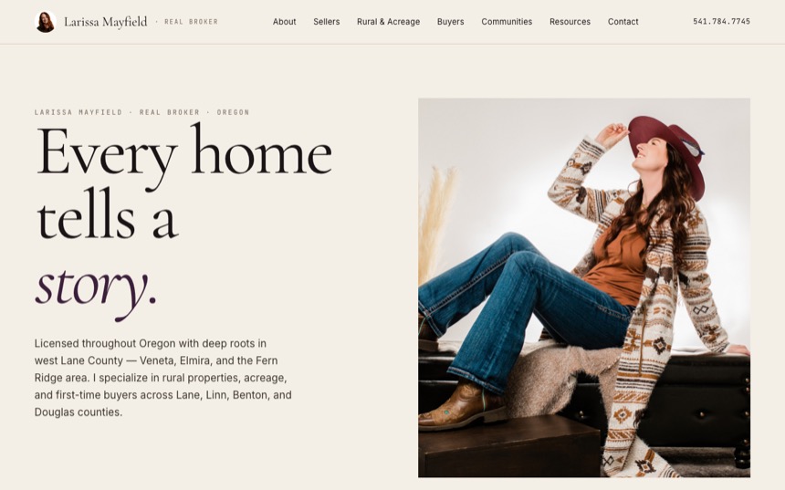 larissamayfieldre.com — Larissa Mayfield real-estate site homepage